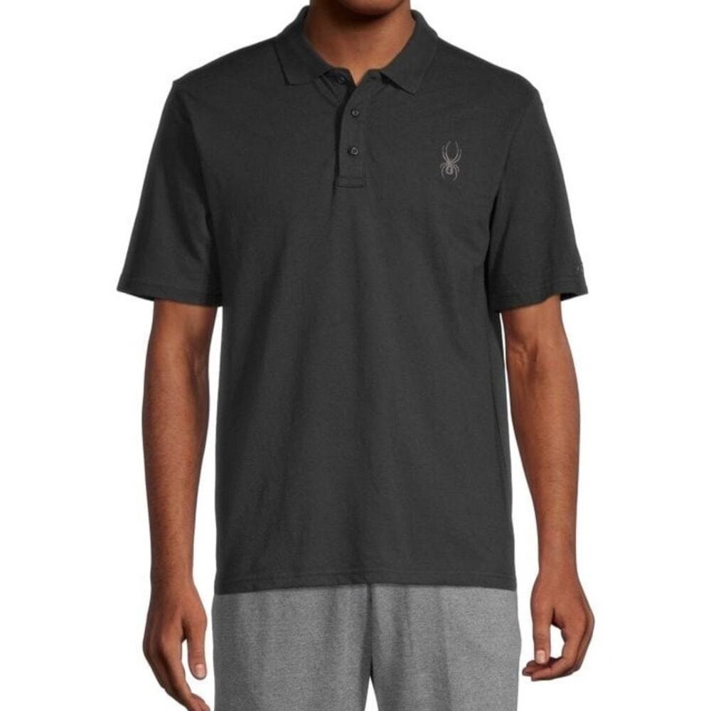 Spyder mens XL embroidered logo polishing black high quality thick cotton casual